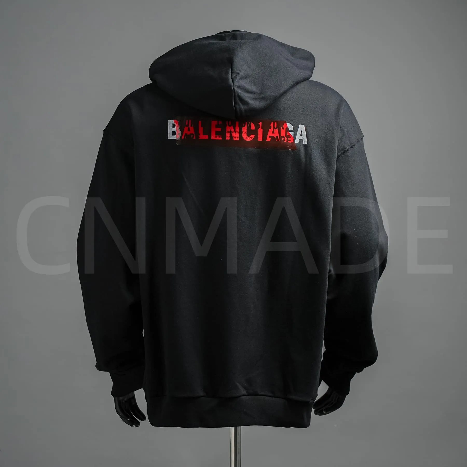 BLSJ25Fw 刺绣胶带压胶连帽卫衣 4
