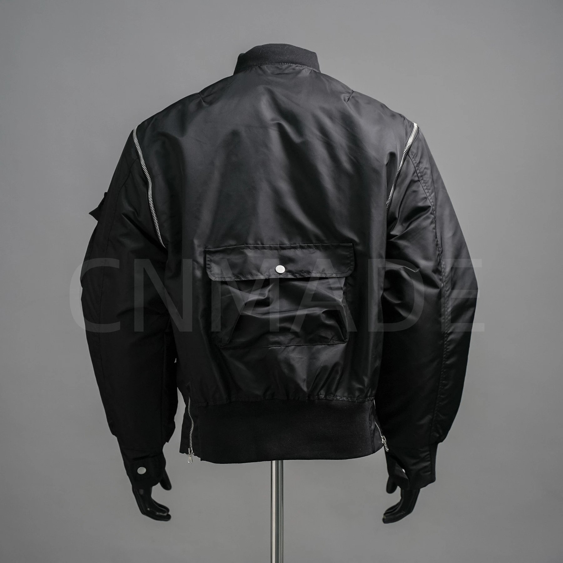 潮牌NEXTD00ELIPS 美式复古多口袋可拆卸拉链飞行夹克棉服 2