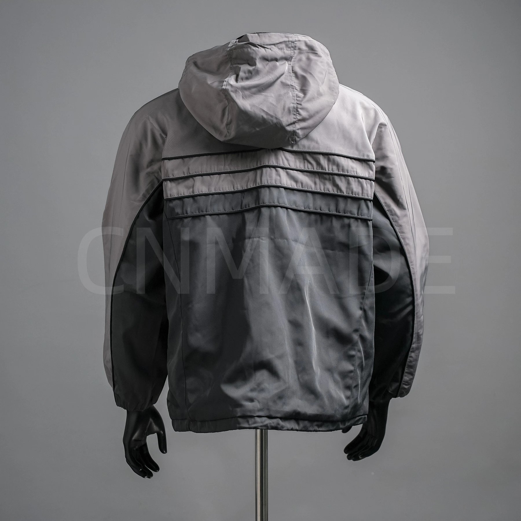 香牌 双C刺绣复古拉链连帽风衣外套 4