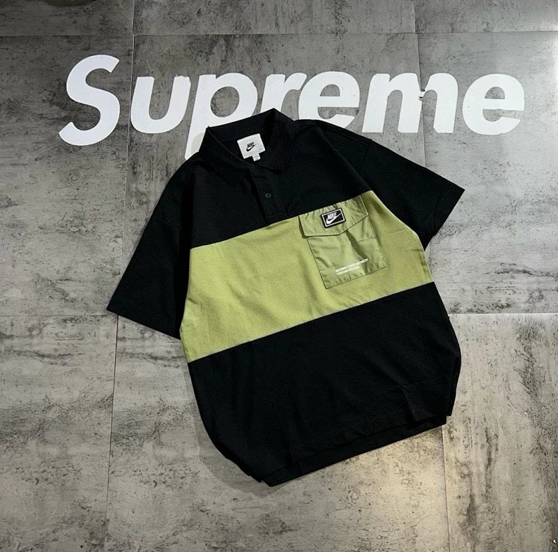 Nike x Supreme Polo Beige Pocket Graphic Polo Tops Polo - 6