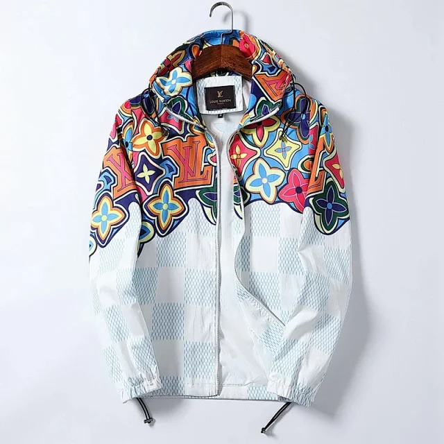 Gucci Jackets Hooded Zip-Front Windbreaker product detail image 8