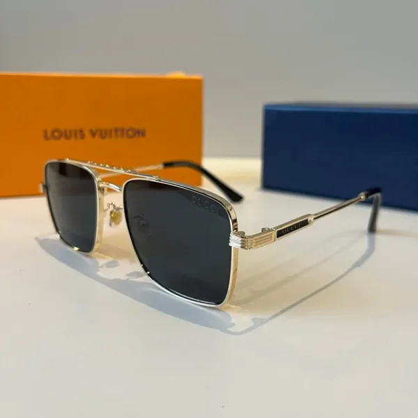 Gucci Aviator-Style Square Sunglasses Black Gradient - 15