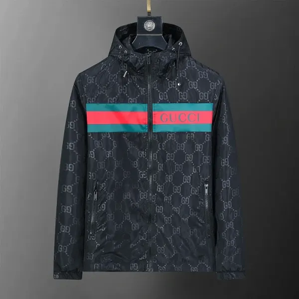 Versace Hooded Windbreaker White Outerwear - 7