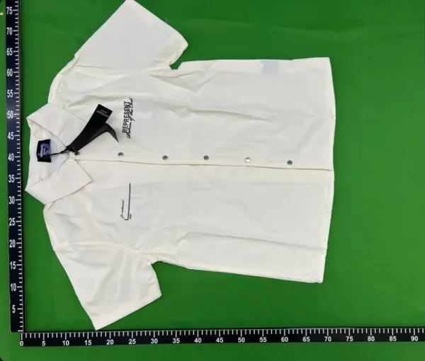 Represent Short-Sleeve Button-Up Shirt Off-White - 1