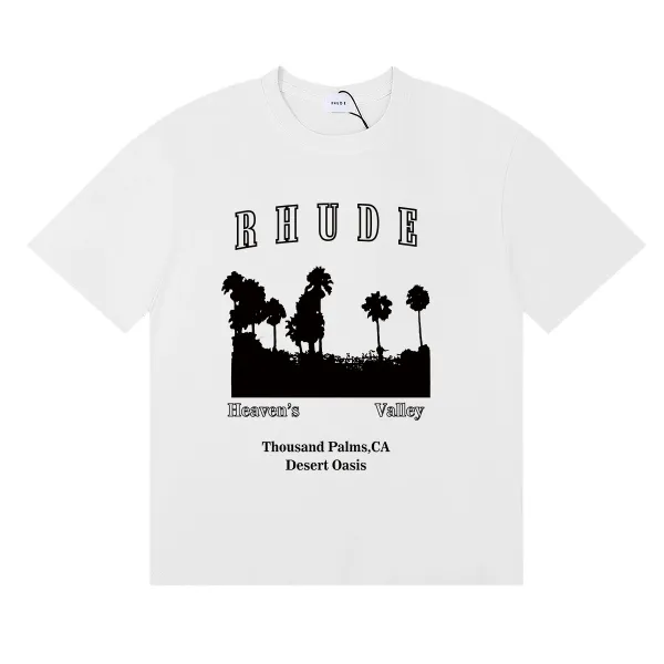 Rhude Heaven's Valley White T-Shirt - 1