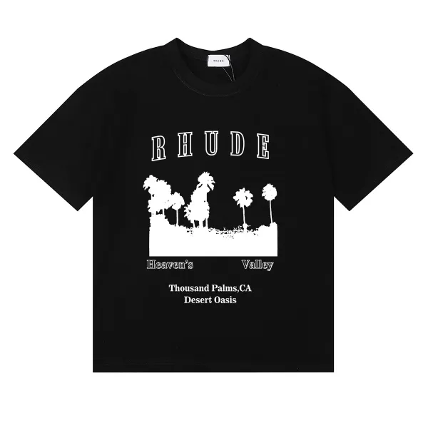 Rhude Heaven's Valley Black T-Shirt - 1