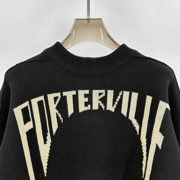Design Porterville Arch Logo Knit Sweater Black Sweater - 5