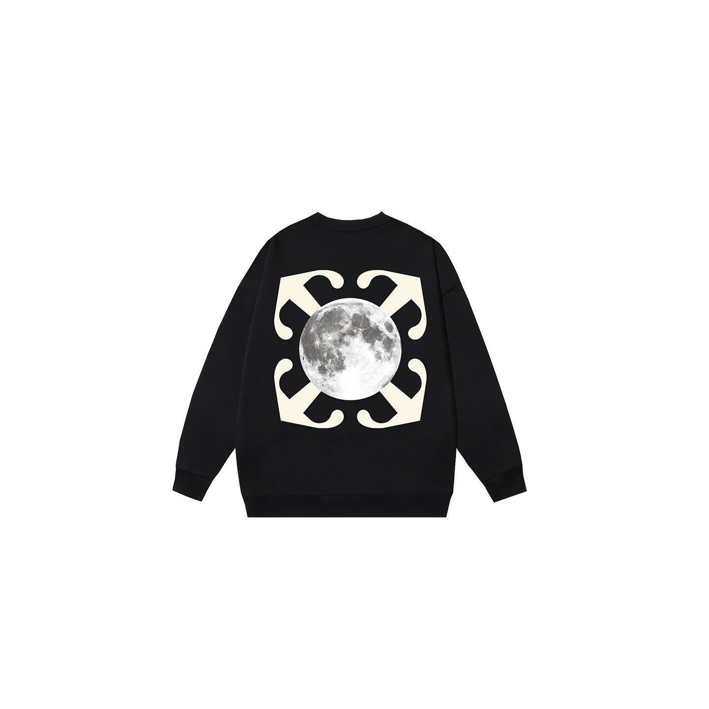 Off-White Floral X Logo Sweatshirt Beige Hoodie - 2