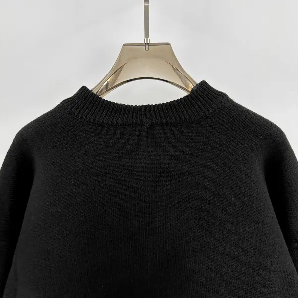 Design Porterville Arch Logo Knit Sweater Black Sweater - 6