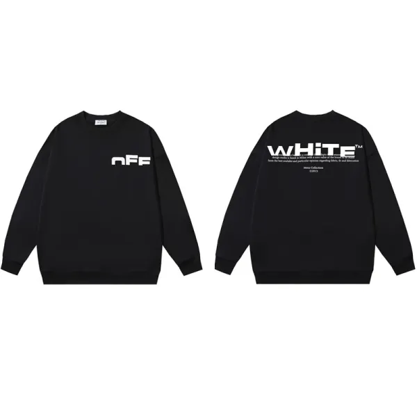 Off-White White Collection Black Hoodie - 1