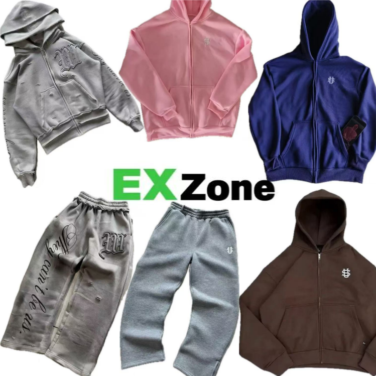 OK8 Elastic Drawstring Zip Sweatpants Solid Color Casual Trousers High Street Hip Hop WhatsApp+86 17759116642: findsindex.com