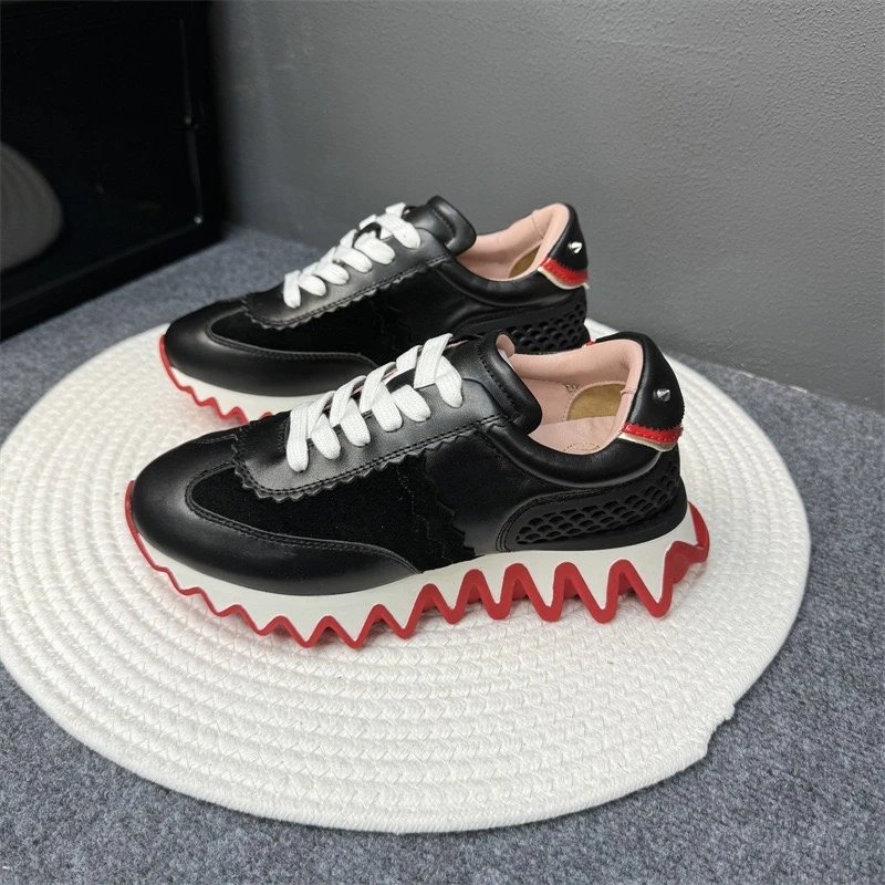 Christian Louboutin Sneakers Louis Junior Spikes low-top — Black slip-on shoes