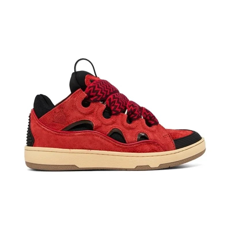 Lanvin Sneakers Curb — Poppy Red Black
