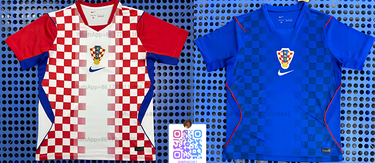 Nike Croatia National Team Home and Away Jerseys