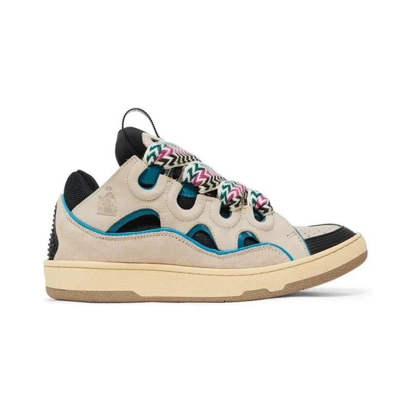 Lanvin Sneakers Curb — Ecru Black