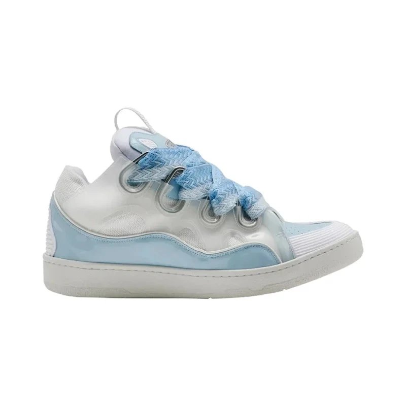 Lanvin Sneakers Curb — White Light Blue