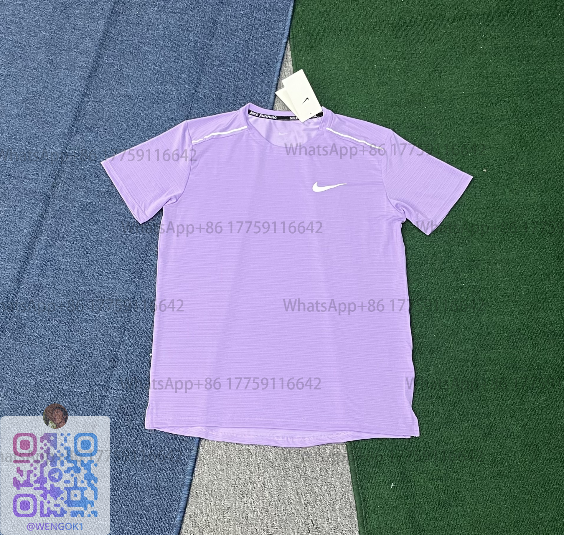 Nike Running Dri-FIT Short Sleeve T-Shirt Purple