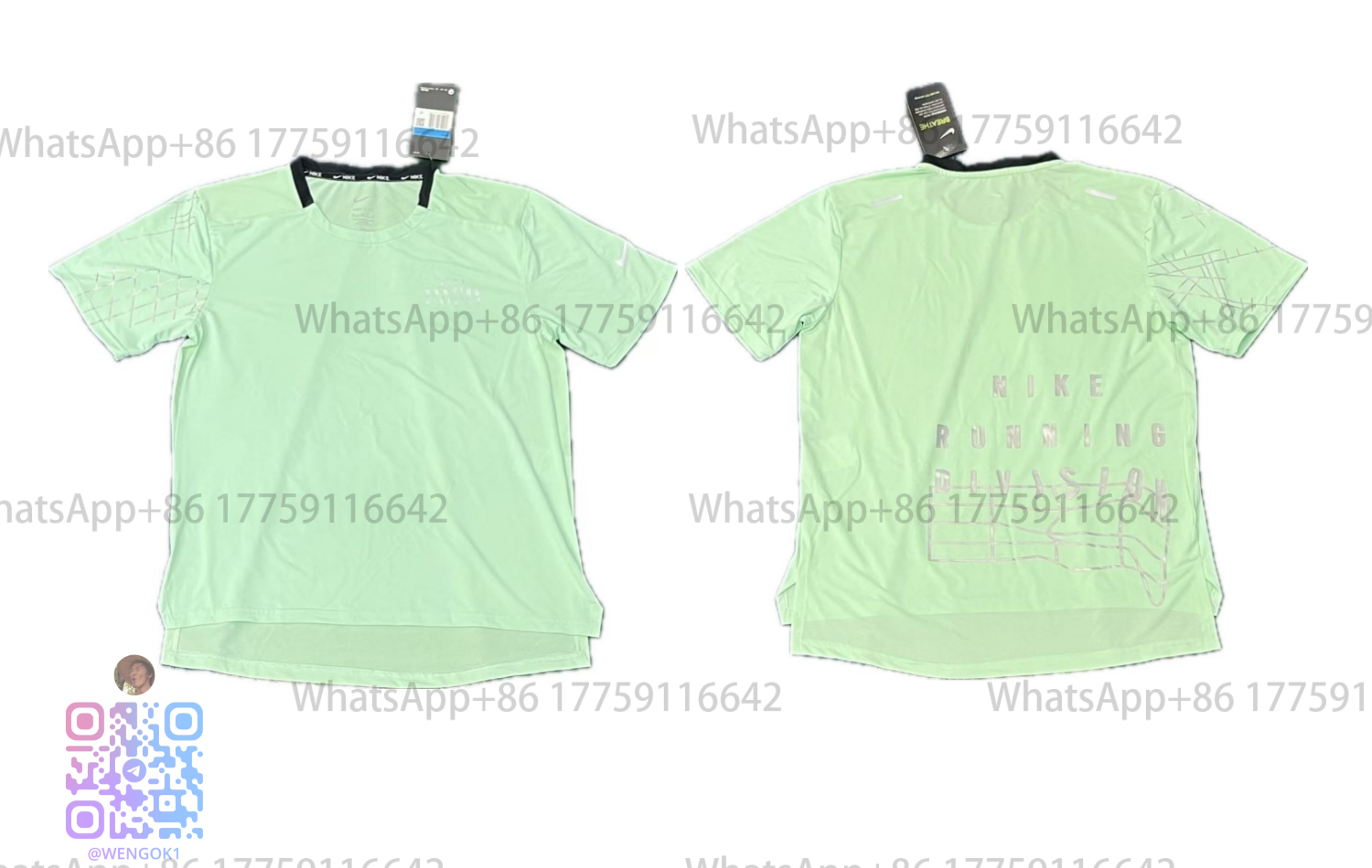 Nike Running Division Mint Green Performance T-Shirt
