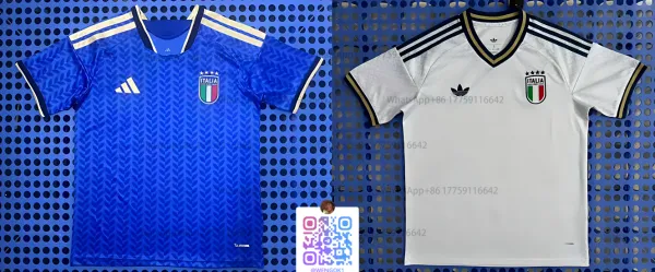 FIGC (Federazione Italiana Giuoco Calcio) Adidas FIGC Italy National Team 2024 Home and Away Jerseys Jersey - 1