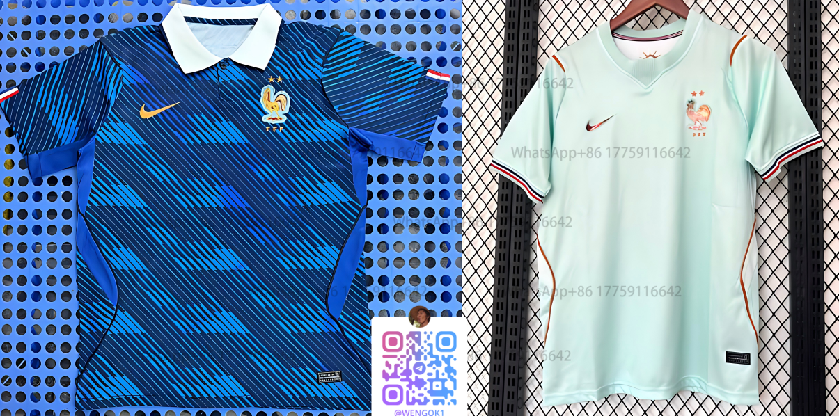 Nike France National Team 2024 Home and Away Jerseys - 1
