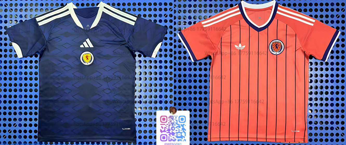 Adidas Scotland National Team 2024 Home and Away Jerseys