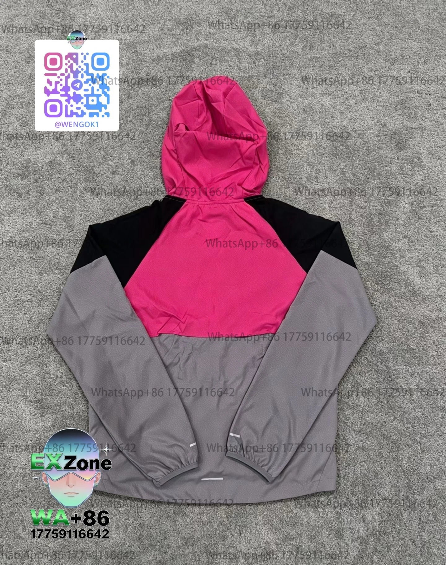 Nike Matching Sets Three-Piece Hooded Windbreaker Jacket, T-Shirt and Shorts Set image 12