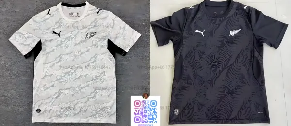 Puma New Zealand All Blacks Away Jersey White and Black - 1