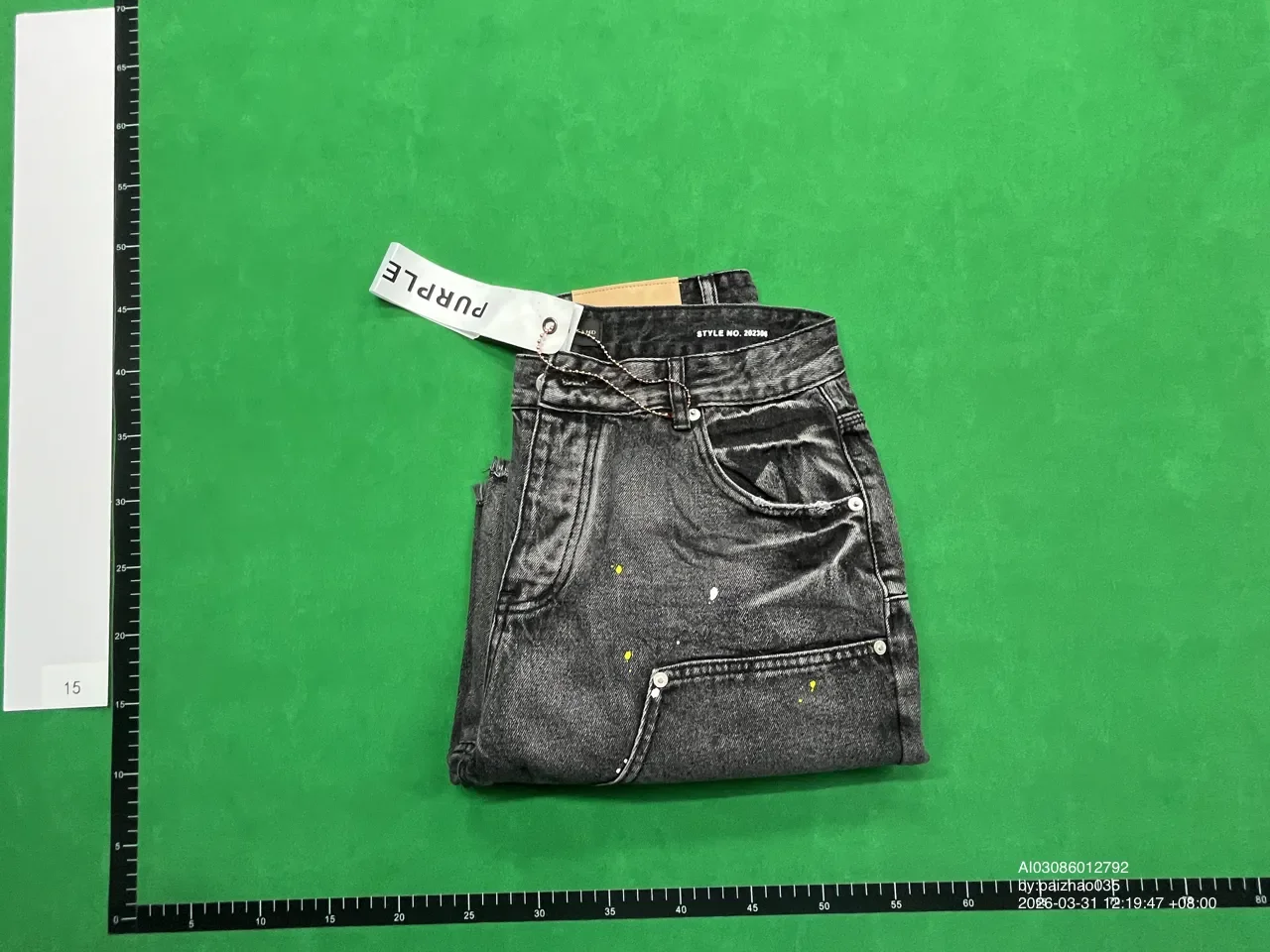 Purple Brand Shorts Distressed rhinestone denim image 8