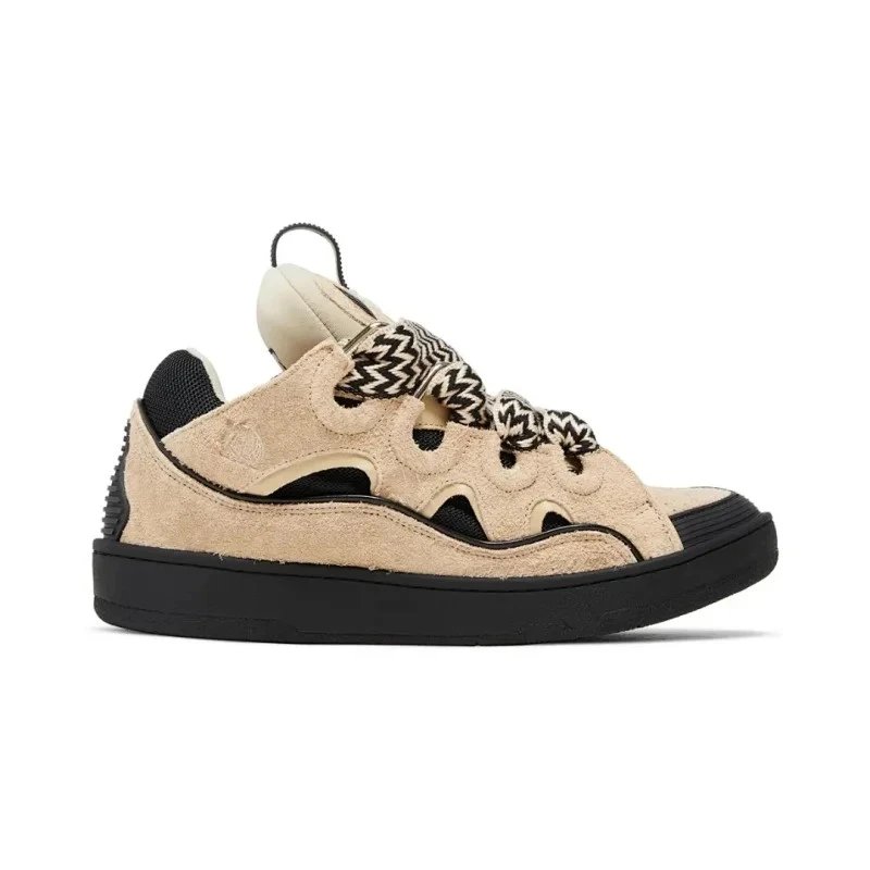 Lanvin Sneakers Curb — Light Brown Black