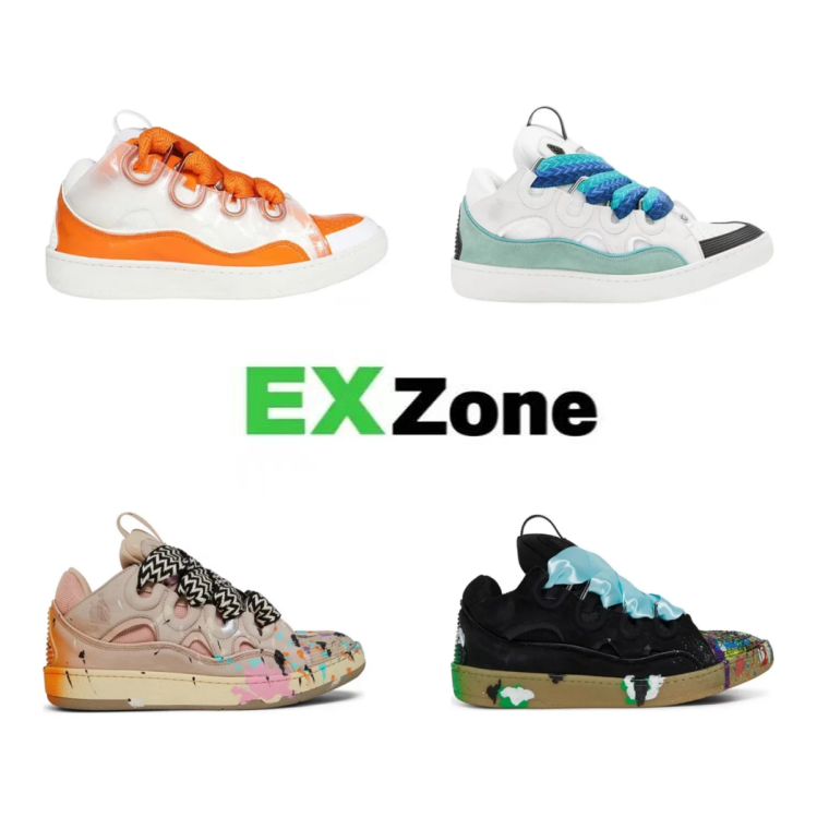 Lanvin Sneakers Curb low-top with oversized laces image 1