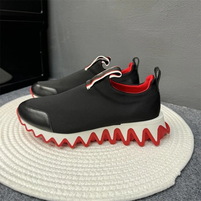 Christian Louboutin Sneakers Louis Junior Spikes low-top — black