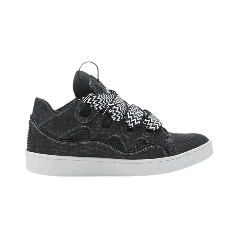 Lanvin Sneakers Curb — Black Denim