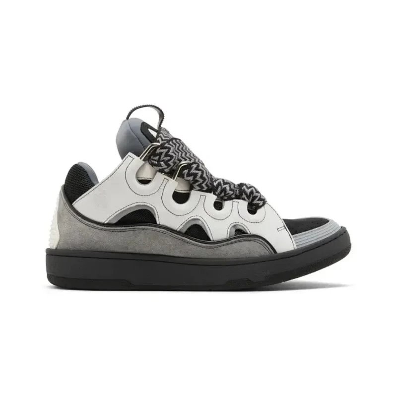 Lanvin Sneakers Curb — White Anthracite