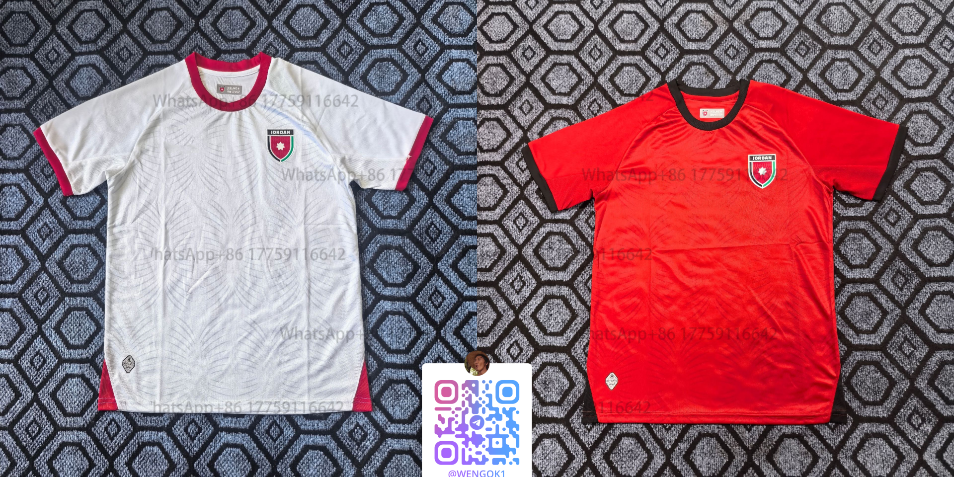 Design Jordan National Team Jersey White and Red Soccer Jerseys Jersey