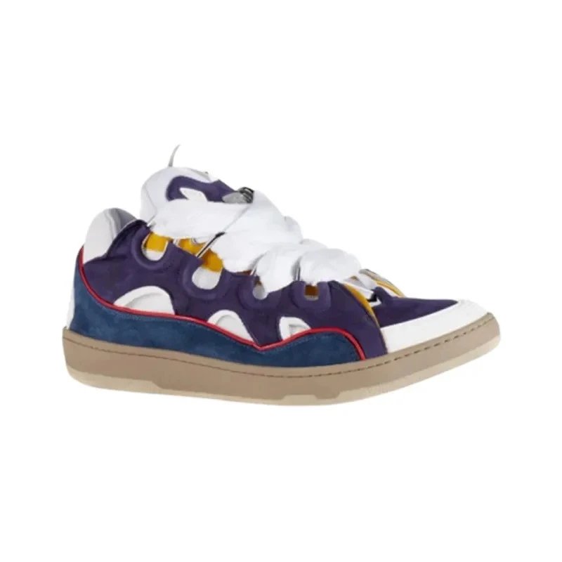 Lanvin Sneakers Curb — Purple Blue Brown