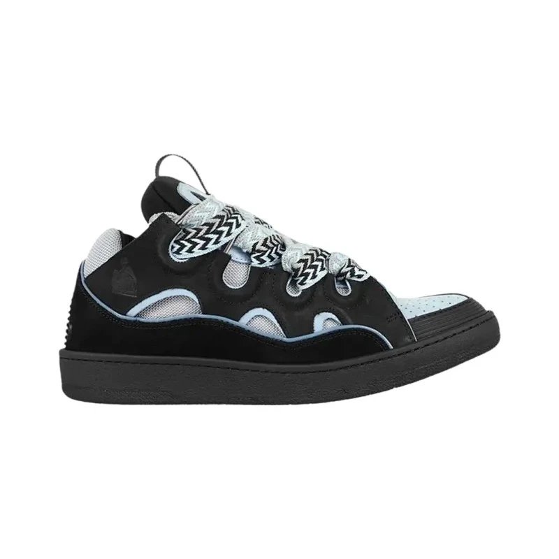 Lanvin Sneakers Curb — Black Light Blue