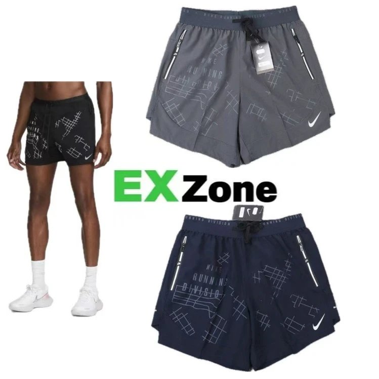Nike Shorts Double-Layer Running with Reflective Zip Pockets image 1