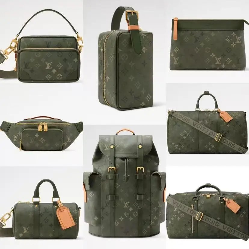 2026 New Fashionable and Versatile Army Green Large Capacity Fashionable and Versatile Shoulder Single Shoulder Diagonal Handheld Chest Bag