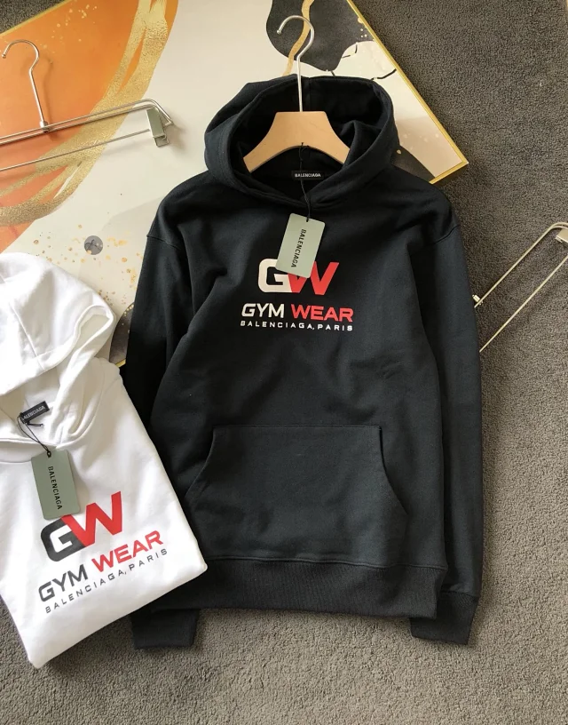 Balenciaga GW Gym Wear Cotton Hoodie