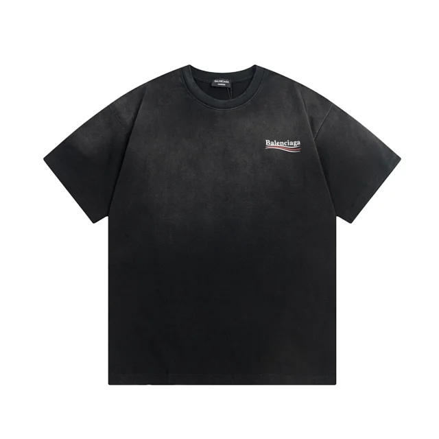 Balenciaga Classic Logo Cotton T-Shirt Black Unisex