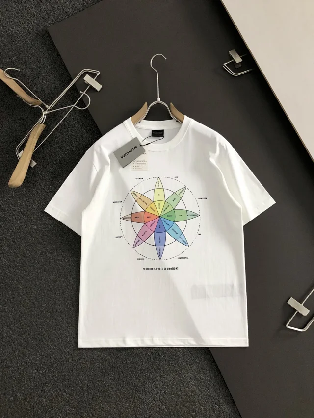 Balenciaga Wheel of Emotions Unisex Cotton T-Shirt