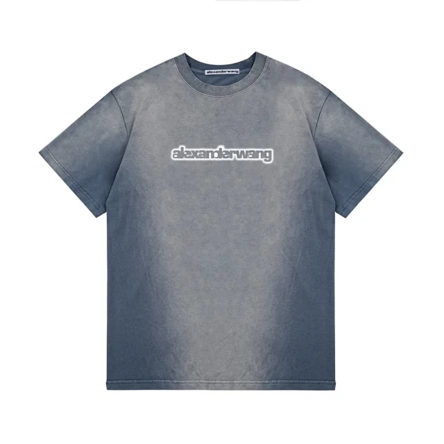 Alexander Wang Gray Washed Cotton T-Shirt
