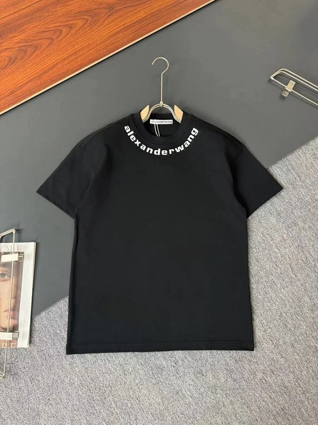 Alexander Wang Black T-shirt with white lettering T-Shirt
