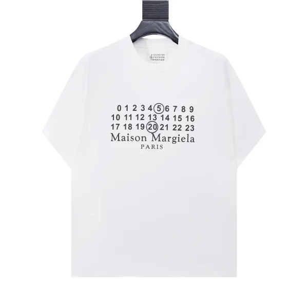Maison Margiela Numbered Logo White T-Shirt - 1