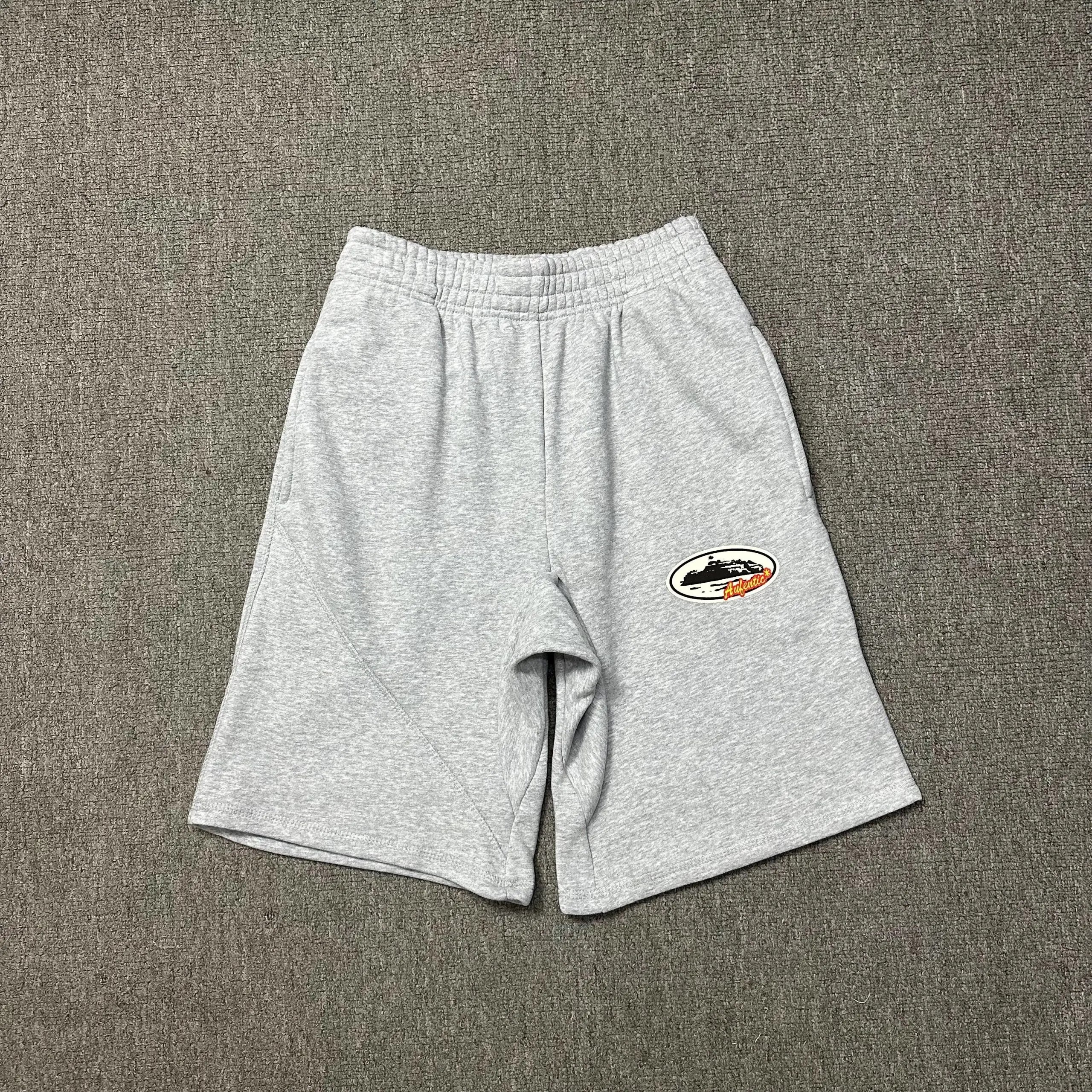 Corteiz Alcatraz Sweat Shorts Logo Grey