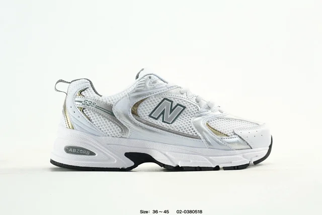 New Balance 530 White Mesh Running Sneakers
