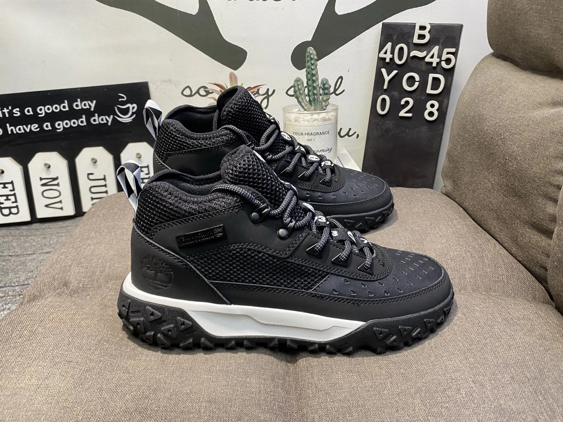 Timberland Men Black Waterproof Hiking Shoes 40-45