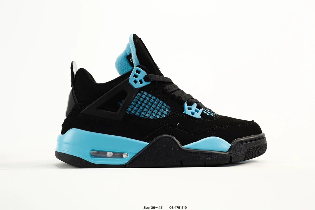 Air Jordan Black Blue Mesh Sport Sneakers