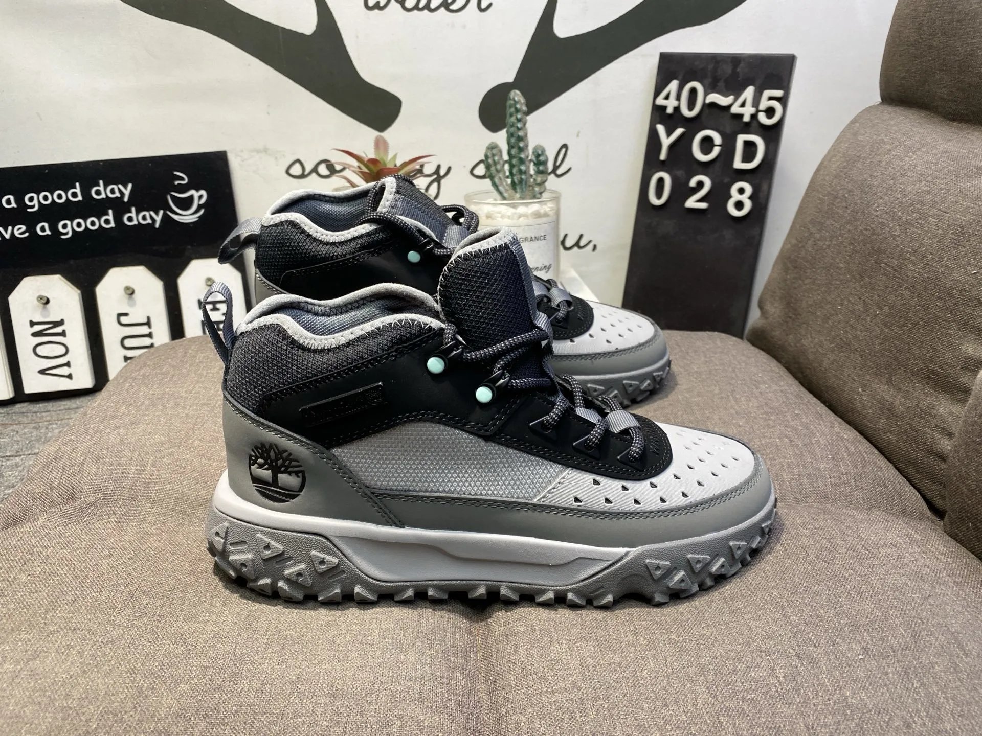 Timberland Men Waterproof Grey Hiking Shoes