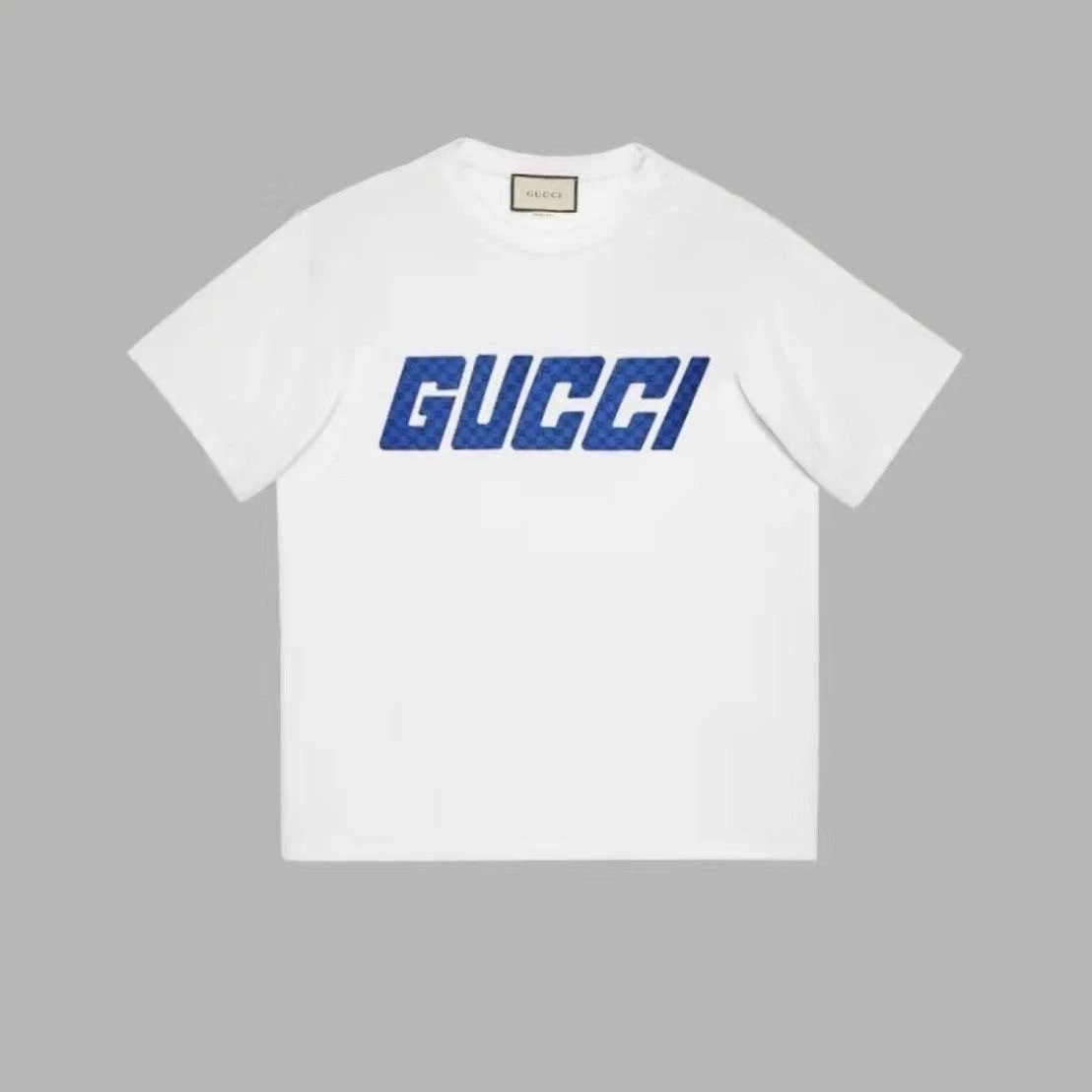Gucci T-Shirts Short-Sleeve Graphic Logo — 35